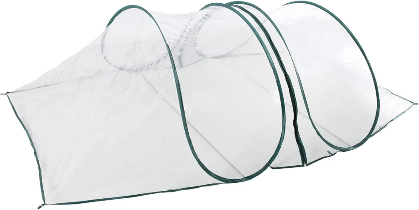 Spetebo Pop-Up Folien Frühbeet - 250 x 110 cm - Anzucht Treibhaustunnel - Gewächshaus Beetabdeckung Treibhaus Abdeckung für Gemüsebeet Pflanzen Winterschutz - Bild 1