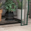 Outsunny Gartengewächshaus Balkongewächshaus Regal Gewächshaus 3 Ebenen ABM. 59L x 39l x 127H cm pulverbeschichtetes Metall Transparent Grün - Thumbnail 8