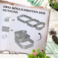 Outsunny Hochbeet aus Metall, 3-stufiger Pflanzkasten, DIY Blumenkasten, Kräuterbeet mit Sicherheitskanten, Gemüsebeet für Garten, Balkon, Silber, 158 x 109 x 82 cm - Thumbnail 6