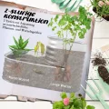 Outsunny Hochbeet Metall, 2-Stufiger Blumenkasten, Pflanzkasten, Gemüsebeet mit Schrauben, Kräuterbeet für Garten, Balkon, Silber, 118 x 45 x 30 cm - Thumbnail 3