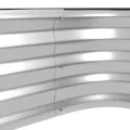 Outsunny Hochbeet Metall, 2-Stufiger Blumenkasten, Pflanzkasten, Gemüsebeet mit Schrauben, Kräuterbeet für Garten, Balkon, Silber, 118 x 45 x 30 cm - Thumbnail 9