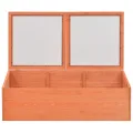 ARKEM Gewächshaus aus Holz, 100 x 50 x 34 cm, Mini-Gewächshaus für den urbanen Gemüsegarten - Thumbnail 4