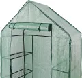 Escala Gewächshaus Treibhaus Glashaus Frühbeet (143 x 73 x 195 cm) Grün - Thumbnail 3