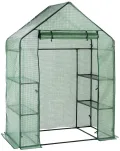Escala Gewächshaus Treibhaus Glashaus Frühbeet (143 x 73 x 195 cm) Grün - Thumbnail 1