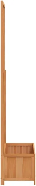 vidaXL Pflanzkasten mit Rankgitter 90x35x180 cm, Massives Fichtenholz, Braun, Hochbeet für Innen & Außen, Balkon & Garten, Kletterpflanzenstütze, Blumenkasten, Holz-Pflanzenhalter - Thumbnail 7