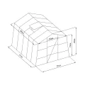 Gewächshaus G21 GZ 59 - 251 x 311 cm, Stabile und langlebige Konstruktion aus hochwertigen verzinkten Profilen - Thumbnail 4