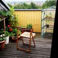 Relaxdays Balkon Gewächshaus, PVC-Folie, Stahl, HxBxT: 122 x 64 x 45 cm, Foliengewächshaus 3 Etagen, grün/transparent - Thumbnail 3