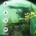 Gewächshaus Folientunnel 450x200x200 cm Foliengewächshaus Winterfest mit Bogendach Fenster UV-Schutz Tomatenhaus Groß Folie PE 140g Gartengewächshäuser Tomatendach Folientunnel Gewächshaus SPRINGOS - Thumbnail 2