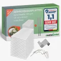 14x Gewächshausplatten 4 mm I Polycarbonat Hohlkammerplatten für Gewächshäuser I Set inkl. 50 W-Klammern & 50 Z-Clip I PC Doppelstegplatten bruchsicher I 60,5cm x 121cm I Transparent - Thumbnail 1
