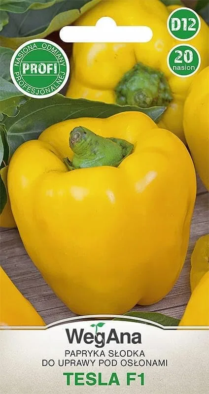 Paprika Tesla 20 Samen Robuste Gemüsesamen Gemüse Samen Anzucht Saatgut für Gewächshaus Paprikasamen - Bild 1