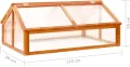 ARKEM Gewächshaus Braun 114x80x50 cm Tannenholz FoliengewäChshaus Tomaten GewäChshaus Grow Tent - Thumbnail 7