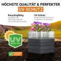 Garantia Ergo Hochbeet Turbo L 75 Wood – Hochbeet Kunststoff für Garten groß – Modulares Stecksystem sechseckig in Holzoptik – Pflanzbeet Outdoor für Gemüse, Kräuter oder Blumen - Thumbnail 6