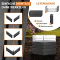 Garantia Ergo Hochbeet Turbo L 75 Wood – Hochbeet Kunststoff für Garten groß – Modulares Stecksystem sechseckig in Holzoptik – Pflanzbeet Outdoor für Gemüse, Kräuter oder Blumen - Thumbnail 4