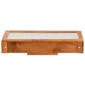 ITA Frühbeet Aufsatz aus Holz 80x37x10 cm Braun - Frühbeetkasten - Wetterfest - Polycarbonat Fenster - Made in EU - FSC Holz - Frühbeetaufsatz - Perfekt Hochbeete - Thumbnail 8