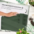 Outsunny Hochbeet mit Rankhilfe, Blumenkasten mit Offenem Boden, Gemüsebeet, Pflanzkasten, Kräuterbeet für Garten, Balkon, Verzinkter Stahl, Grün, 61 x 61 x 140 cm - Thumbnail 5