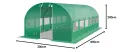 TOOLPORT Foliengewächshaus Gewächshaus 3x6m stabil & langlebig mit Fenster - reißfeste PE Plane 180g/m² grün transparent - Thumbnail 10