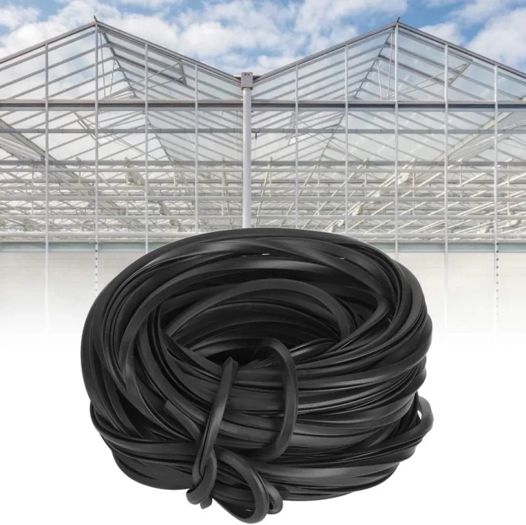Gummidichtungsstreifen, Schwarzer Gewächshaus-Gummistreifen, Glasdichtung, Gummileitung, Kabel, Gewächshaus-Zubehör, Zubehör für Wetterfeste Dichtung (18 Meter) – Bild 7