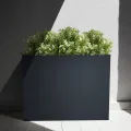 Metzler Hochbeet für den Garten oder Balkon – Stahl in Anthrazit | Witterungsbeständiges Metall-Gartenbeet, Pflanzenbeet, Blumenhochbeet | 100 x 50 x 77 cm - Thumbnail 2