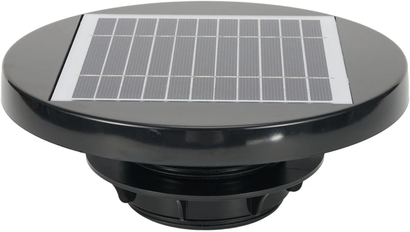 Solarbetriebener Ventilator,Solar Ventilator Solarbetriebener Dachventilator Loft-Ventilator Wasserdichter Abluftventilator für Boot Wohnwagen Gewächshaus Schuppen - Bild 1