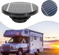 Solarbetriebener Ventilator,Solar Ventilator Solarbetriebener Dachventilator Loft-Ventilator Wasserdichter Abluftventilator für Boot Wohnwagen Gewächshaus Schuppen - Thumbnail 2