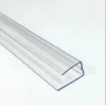 Gewächshausplatten aus Polycarbonat, U-Steckverbinderprofil – 20 Stück, 0,6 m Länge, verhindern, dass Staub, Regen und Feuchtigkeit in Doppelwandplatten gelangen, passend für 6 mm oder 4 mm (0,2 Zoll) - Thumbnail 1