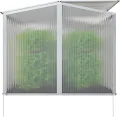 Gewächshaus Protea Klein, Alu Frühbeet, Mini-Gewächshaus, Treibhaus, Frühbeetkasten, Pflanzenbeet, Anzuchtbeet, Tomatenhaus, Pflanzenhaus für Garten, mit 4X Hering - Thumbnail 8
