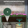 Outsunny Hochbeet mit Rädern, Regal Kräuterbeet Pflanzenbeet Metall für Garten, Balkon Grün 109 x 44 x 80 cm - Thumbnail 6