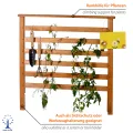 dobar® Rankgitter-Aufsatz aus Holz - Rankgitter für Hochbeet Kubus 2.0-78 x 5 x 78 cm - Braun - Thumbnail 4