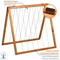 dobar® Rankhilfen-Aufsatz Gurken für Hochbeet Kubus 2.0 - Rankhilfe für den Garten - 78 x 58 x 78 cm - Braun - Thumbnail 5
