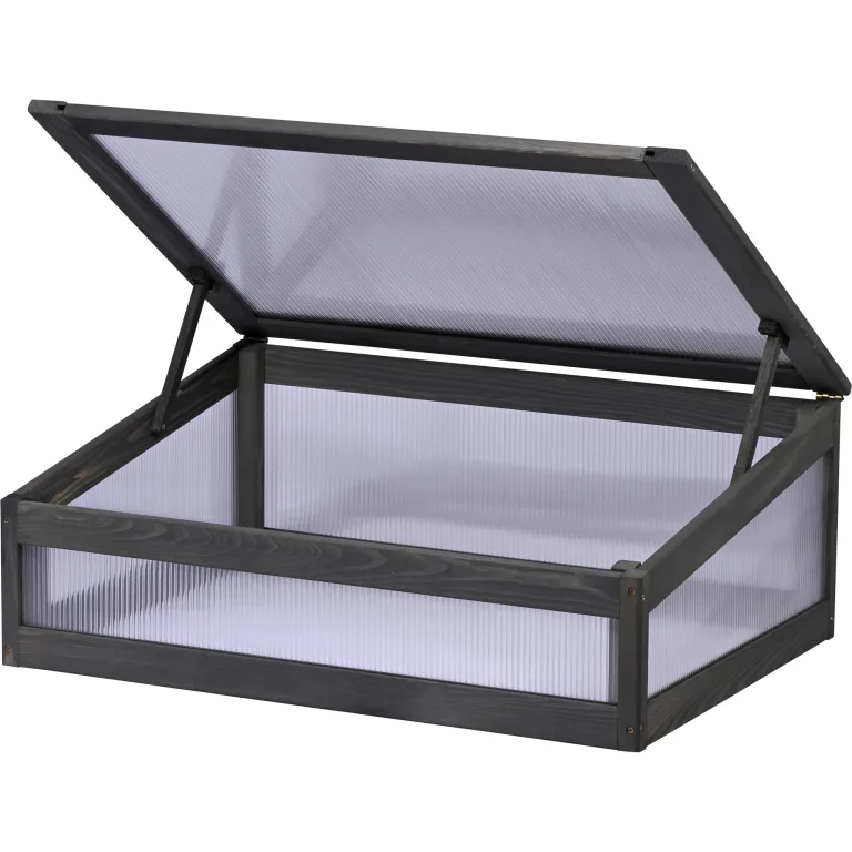 dobar® Rankturm-Aufsatz für Tomaten und Erdbeeren mit Ablage - Rankturm Holz für Hochbeet Kubus 2.0-74 x 54 x 89 cm - Anthrazit – Bild 10