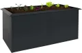Hochbeet HWC-N24, Metallhochbeet Gemüsebeet Blumenkasten Pflanzkübel, Schneckenkante 78x170x90cm Eisen 52kg, anthrazit - Thumbnail 1