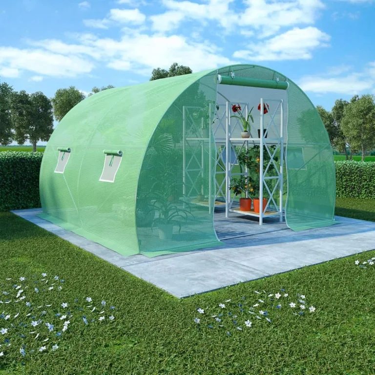 Gecheer Gewächshaus Tunnelgewächshaus Gartenhaus Garten Treibhaus Pflanzenhaus Tomatenhaus Frühbeet 6 m² 3x2x2 m – Bild 1
