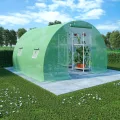 Gecheer Gewächshaus Tunnelgewächshaus Gartenhaus Garten Treibhaus Pflanzenhaus Tomatenhaus Frühbeet 6 m² 3x2x2 m - Thumbnail 1