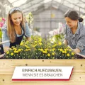 Schroth Home Hochbeet 120x80x40cm groß - rechteckig - Palettenrahmen aus Holz - Hochbeet für Garten - faltbar - steckbar & stapelbar - Aussenbereich (2X Hochbeetrahmen 120x80x40) - Thumbnail 6