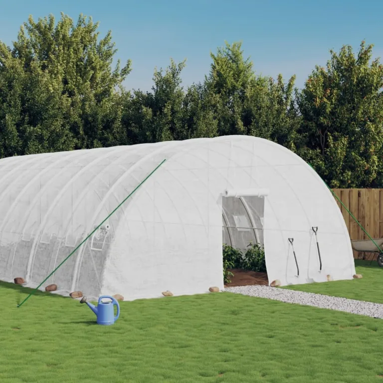 Rantry Haus Gewächshaus mit grünem Stahlrahmen 36 m² 6 x 6 x 2,85 m, Gewächshaus für den Garten, Gewächshaus für den Garten, Gewächshaus für Pflanzen, Haus, Möbel – Bild 10
