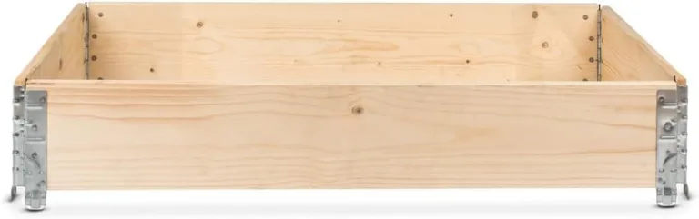 gardivo Hochbeet 120 x 80 x 20 cm - 3-teilig Palettenrahmen aus Holz, Beeteinfassung, Garten Hochbeete, Holzrahmen, Aufsatzrahmen auf Europalettefaltbar, stapelbar, steckbar – Bild 5