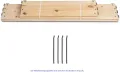 gardivo Hochbeet 120 x 80 x 20 cm - 3-teilig Palettenrahmen aus Holz, Beeteinfassung, Garten Hochbeete, Holzrahmen, Aufsatzrahmen auf Europalettefaltbar, stapelbar, steckbar - Thumbnail 7