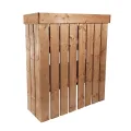 NATIV Blumentreppe 2 Stück, Pflanzregal mit Gartenvlies, Vertikalbeet aus Holz, Kräuterregal für Blumenkasten, Hochbeet mit 2 Etagen, Pflanztreppe als Kräuterbeet, Blumenleiter - Thumbnail 8
