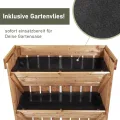NATIV Blumentreppe 2 Stück, Pflanzregal mit Gartenvlies, Vertikalbeet aus Holz, Kräuterregal für Blumenkasten, Hochbeet mit 2 Etagen, Pflanztreppe als Kräuterbeet, Blumenleiter - Thumbnail 10