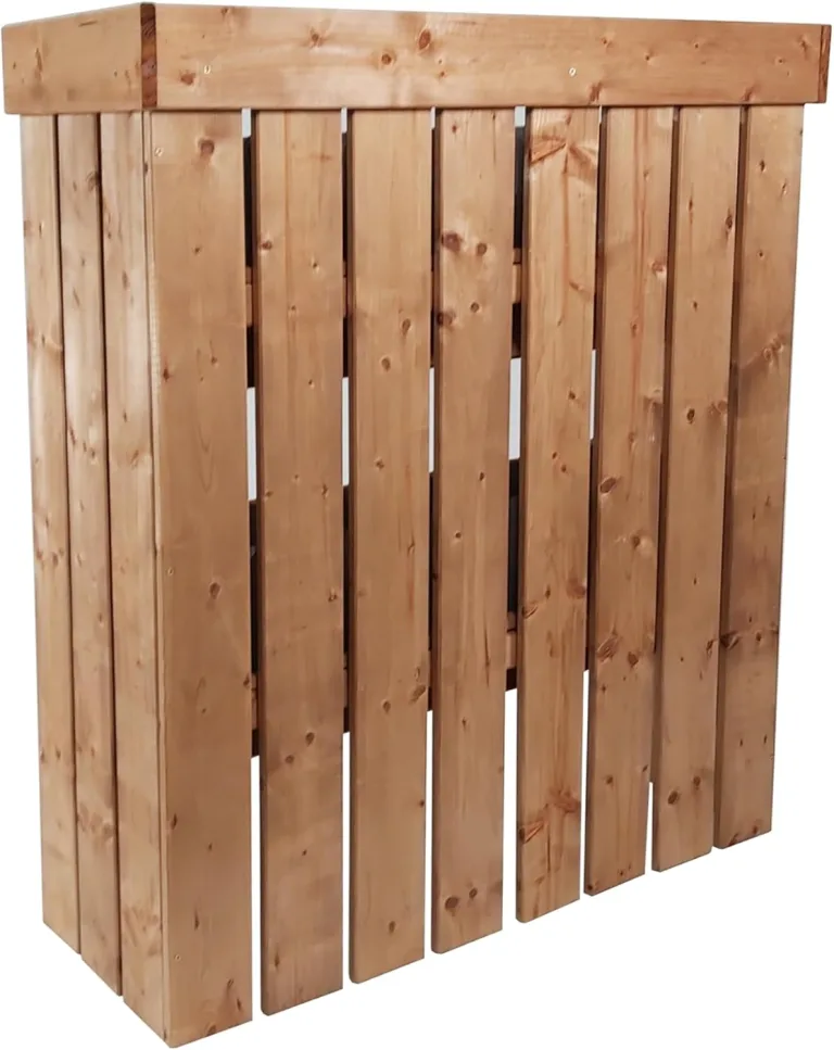 NATIV Blumentreppe, Pflanzregal mit Gartenvlies, Vertikalbeet aus Holz, Kräuterregal für Blumenkasten, Hochbeet mit 2 Etagen, Pflanztreppe als Kräuterbeet, Blumenleiter als Gemüsebeet – Bild 8