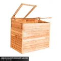 Mega Holz Hochbeet Lärche Rhombus L - Naturbelassenes Kräuterbeet aus europäischem natürlichen Lärchenholz - Für Garten, Balkon & Terrasse geeignet - wetterfest, stabil, pflegeleicht & langlebig - Thumbnail 6