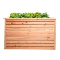 Mega Holz Hochbeet Lärche Rhombus L - Naturbelassenes Kräuterbeet aus europäischem natürlichen Lärchenholz - Für Garten, Balkon & Terrasse geeignet - wetterfest, stabil, pflegeleicht & langlebig - Thumbnail 10