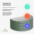 blumfeldt High Grow Half Circle Hochbeet - Ergonomisches 200-l-Hochbeet aus Metall für den Garten, Rostfreier Galvalume-Stahl, 43 cm Höhe, Einfache Montage, Frostsicher, Dunkles Moosgrün - Thumbnail 2