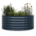 blumfeldt High Grow Half Circle Hochbeet - Ergonomisches 200-l-Hochbeet aus Metall für den Garten, Rostfreier Galvalume-Stahl, 43 cm Höhe, Einfache Montage, Frostsicher, Dunkles Moosgrün - Thumbnail 10