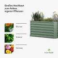 blumfeldt High Grow Straight Hochbeet, Ergonomisches 575-l-Gartenbeet aus Rostfreiem Galvalume-Stahl für Gemüse und Kräuter – Rückenschonendes Design, Einfache Montage, Frostsicher und Kompakt - Thumbnail 4