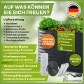 TTL GARDEN 240x80x80cm Elegance L Metall Hochbeet Anthrazit - Stahl rostfrei verzinkt & grau lackiert Wellblech ovale Form sehr stabil Garten Beet für Gemüse Kräuter Blumen Gartenbeet Gemüsebeet - Thumbnail 8