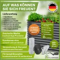 TTL GARDEN 200x100x80cm Inspire L anthrazit Metall Hochbeet - Stahl rostfrei verzinkt & grau lackiert Wellblech ovale Form sehr stabil Garten Beet für Gemüse Kräuter Blumen Gartenbeet Gemüsebeet - Thumbnail 8