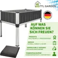 TTL GARDEN Superior XL 112x60x80cm Hochbeet aus Metall - Anthrazit-Silber Alu + Stahl verzinkt & lackiert - Frühbeet Pflanzkasten Kräuterbeet Blumenbeet Blumenkasten für Garten Balkon Terrasse - Thumbnail 7
