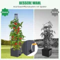 145cm Tomatentopf, 2 Pack Selbstbewässerung Tomatentopf mit Rankhilfe,Tomaten Rankhilfe mit Wasserspeicher，Höhe Einstellbar Tomatenturm，für Kletterpflanzen Gemüse Blumen Outdoor&Indoor - Thumbnail 3