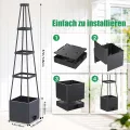 145cm Tomatentopf, 2 Pack Selbstbewässerung Tomatentopf mit Rankhilfe,Tomaten Rankhilfe mit Wasserspeicher，Höhe Einstellbar Tomatenturm，für Kletterpflanzen Gemüse Blumen Outdoor&Indoor - Thumbnail 4